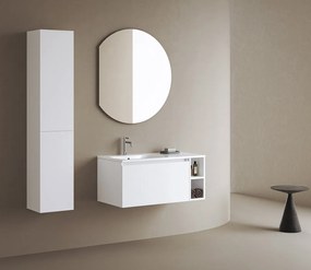 Sapho Sapho, LOREA skrinka 100x46x51,5cm (70+30cm), ľavá, biela matná, LE070-3131-L-01