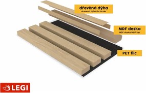 Akustický panel LEGI Home 60 x 270 cm, sivý