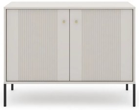 Komoda Isae 2D (kašmír + čierna). Akcia -35%. Vlastná spoľahlivá doprava až k Vám domov. 1123677