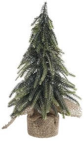 Zeleno-zlatý vianočný borovicový stromček v jute Fleur Pine Tree - 27 cm