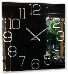 Nástenné hodiny Digit Flex z120-1-0-x, 50 cm, čierne