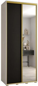 Skriňa 45 Canaris 3 120 biela/čierna/gold