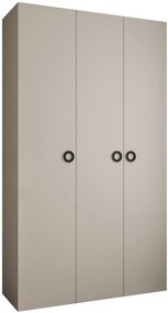 Šatníková skriňa 140 cm Carmela 40-1 (kašmír + čierna). Akcia -21%. Vlastná spoľahlivá doprava až k Vám domov. 1126519