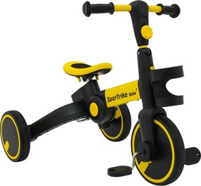 Ramiz Detský bicykel Happy Bike 3v1 Sportrike žltý