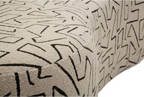 Béžová pohovka z textílie buklé 176 cm Nairobi – Mauro Ferretti