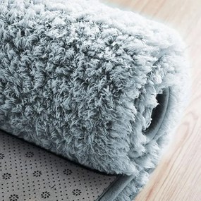 Protišmykový koberec ALPACA strieborný