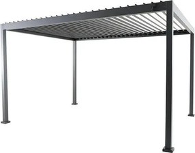 Sunfun Milos Pergola s nastaviteľnou strechou, pôdorysný rozmer: 2,94 × 3,86 m, výška: 2,36 cm, antracit