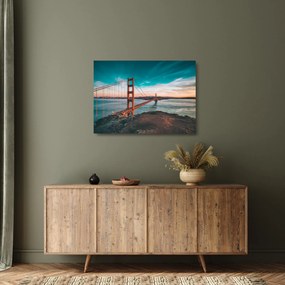 Sklenený obraz- Golden Gate, San Francisco (70x50 cm)