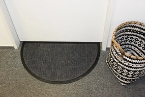 Home Elements Rohožka gumová půlkruh - šedá 45 x 75 cm