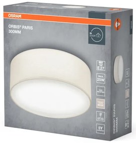 Osram - Stropné svietidlo ORBIS PARIS 1xE27/25W/230V pr. 30 cm krémové