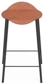 Koňakovohnedá kožená barová stolička Flamingo Bull – LIND DNA