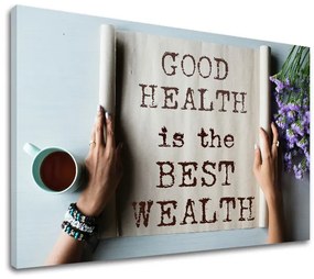 Motivačný obraz na stenu Good health | rôzne rozmery