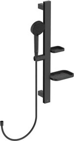 Sprchový set Ideal Standard Alu+ s poličkou silk black BD586XG