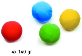 Hravá modelína – náhradné farby – 4 ks