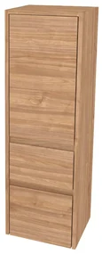 Mereo, Mereo Opto kúpeľňová skrinka vysoká 125 cm, pravé otváranie, Multidecor, Light Select Walnut, MER-CN995PLSW1