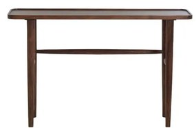 Hnedý konzolový stolík z masívu akácie 30x120 cm Qiano – Light &amp; Living