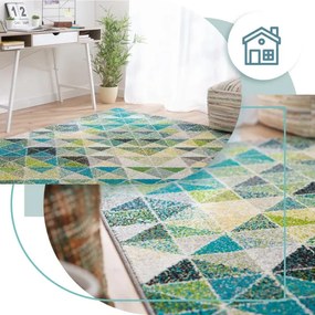 Koberec Agnella Funky Top Super Tas tyrkysový