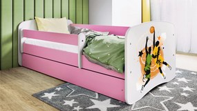 XXXLutz POSTEĽ PRE DETI A MLÁDEŽ 80/160 cm, biela, pink MID.YOU - Detské izby - 002142000276