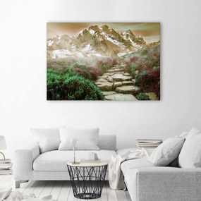 Obraz na plátně Hory s mlhou - 90x60 cm