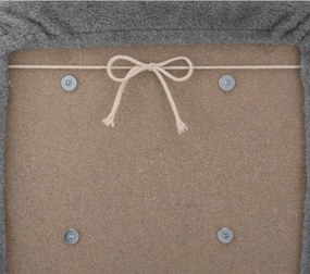 Sivé schody pre psov a mačky, 3 schody, mäkký plyš