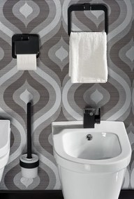 Erga Futura, toaletná WC kefa, čierna matná, ERG-02958