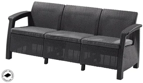 allibert Záhradná sedačka CORFU LOVE SEAT MAX - grafit