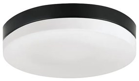 Prezent 67113 - Kúpeľňové stropné svietidlo PILLS 1xE27/60W/230V IP44 čierna 67113