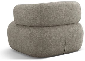 Svetlosivé kreslo z textílie bouclé Jenny – Micadoni Home