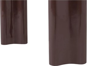 Tmavohnedý lesklý konzolový stolík 35x120 cm Evara – WOOOD