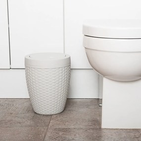 Svetlobéžový kúpeľňový kôš Addis Premium, 5 l