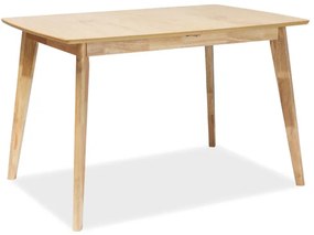 Rozkladací jedálenský stôl 120-160 cm Belkis (dub + dub) (pre 4 až 6 osôb). Akcia -14%. Vlastná spoľahlivá doprava až k Vám domov. 1049993