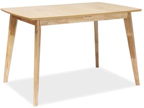 Rozkladací jedálenský stôl 120-160 cm Belkis (dub + dub) (pre 4 až 6 osôb). Vlastná spoľahlivá doprava až k Vám domov. 1049993