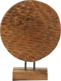 Dekoratívna soška Coin 40 cm z masívu hnedá