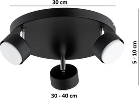 Brilagi - LED bodové svietidlo MONO 3xGX53/30W/230V čierne