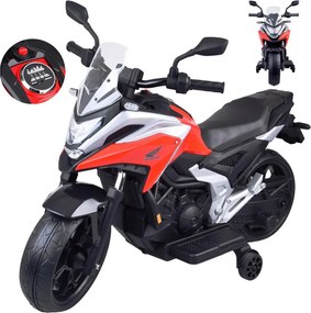 JOKOMISIADA Elektrická motorka na batériu pre deti HONDA NC750X so zvukmi červená PA0314