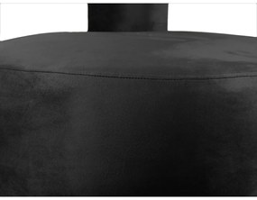 Čierne zamatové kreslo Abrazo – Leitmotiv