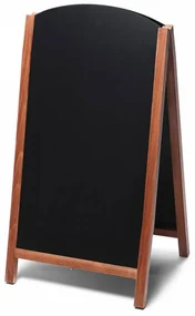 Drevené áčko s vysúvacou tabuľou 68 x 120 cm, svetlo hnedá