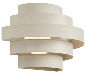 Moderná nástenná lampa béžová vrátane LED 3-stupňovo stmievateľná - Lines