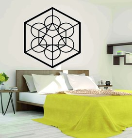Drevený geometrický obraz na stenu žatva: Prírodná preglejka - Topoľ  natural Rozmer 50 cm 3966-50093 PR0336