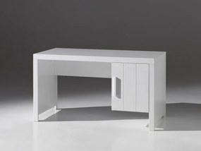Písací stôl z masívu a MDF Erik borovica 137cm