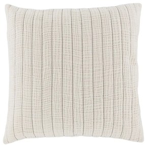 Krémová mušelínová obliečka na vankúš s viazaním Aix - 45*45 cm