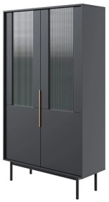 Vitrína Viva 104 cm čierna