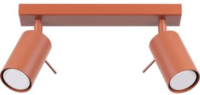 Sollux SL.1507 - Bodové svietidlo RING 2xGU10/10W/230V červená