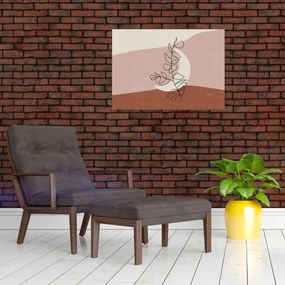 Obraz - Boho listy N⁰2 (70x50 cm)