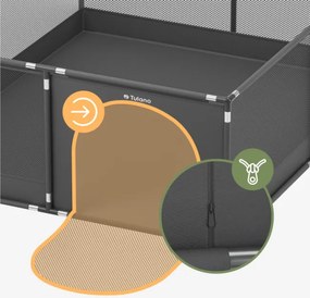 Detská ohrádka Cozy 25 grafitová