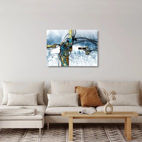 Abstraktný sklenený obraz (70x50 cm)