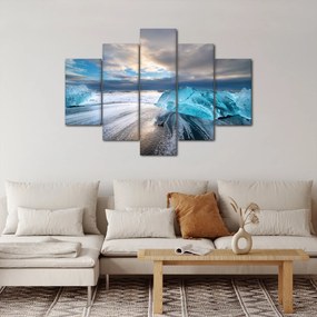 Obraz - Diamantová pláž (150x105 cm)