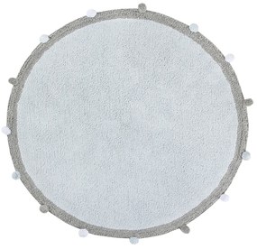 Lorena Canals koberce Pre zvieratá: Prateľný koberec Bubbly Soft Blue Rozmery koberca: 120x120 kruh