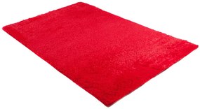 Plyšový koberec TOP - ČERVENÝ