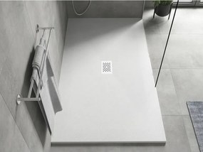 Mexen Hugo, obdĺžniková sprchová vanička SMC 200 x 100 cm, biela, biela krytka, 42101020-W